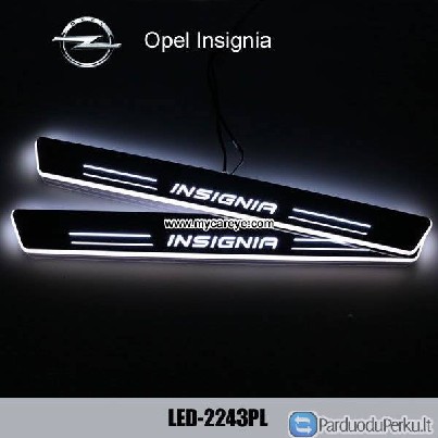 Opel Insignia durų slenksčio Scuff NL LED žibinta