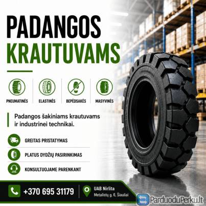 PADANGOS KRAUTUVAMS, INDUSTRINEI IR ŽEMĖS ŪKIO TECHNIKAI