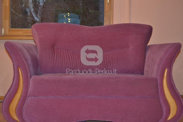 Parduodamas "Grafų baldų" komplektas sofa