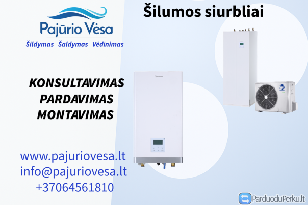 Parduodame ir montuojame šilumos siurblius