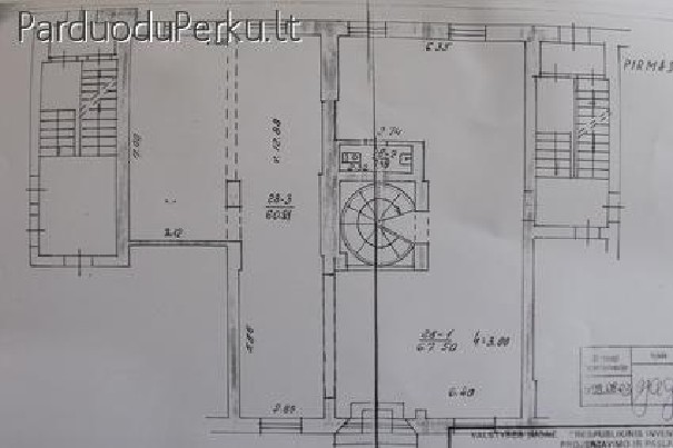 Parduodamos 168 kv.m. Komercinės patalpos H. Manto g.