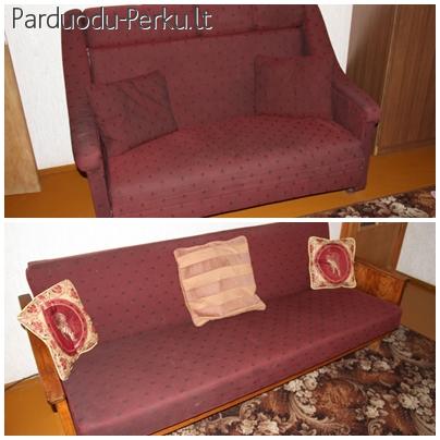 Parduodu dviviete sofa su priedu