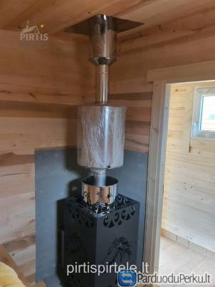 Pirtys lauko pavėsinės medinis sodo namelis