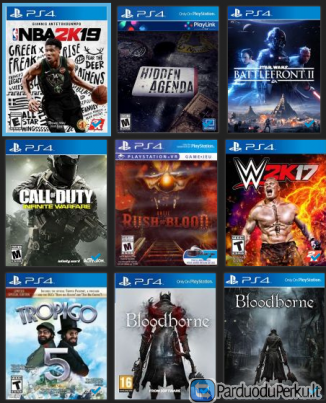 PlayStation 4 (PS4) vaizdo žaidimų išpardavimas