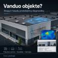 Vanduo patenka į prekybos centro, sandėlio, gamyklos, logistikos c