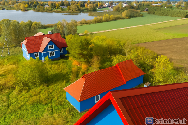 prie ,,Jotainių'' tvenkinio namas, Panevėžio r. sav., Jotainių k.