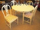 Senovinis pietų stalas+4 kėdės