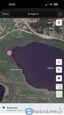 Sklypas su ežero pakrante Trakų r.