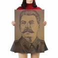 Stalino laikmečio laminuoti plakatai ir lipdukai
