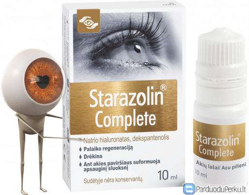 Starazolin - daugiau nei įprasti drėkinamieji akių lašai