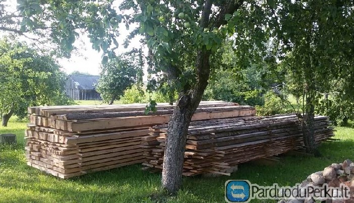 Statybinė mediena: išpjauta ir išdžiovinta