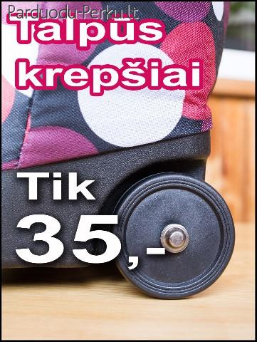 Talpūs krepšiai su ratukais tik 35 LT !