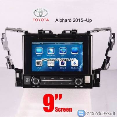 Toyota Alphard 2015 Car DVD Player GPS Radio Stereo camera bluetooth