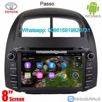 Toyota Passo Car audio radio android GPS navigation camera