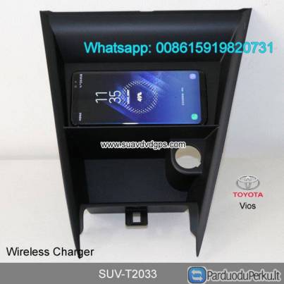 Toyota Vios Car QI wireless charger quick charge fast wireless charging