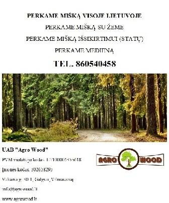 UAB "Agro Wood"- brangiai perkame mišką