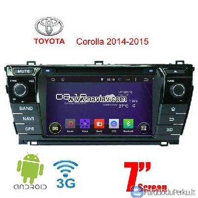 UK Toyota Corolla Android 4.4 Car Radio WIFI 3G 4G