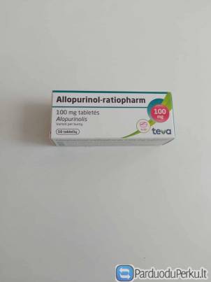 Vaistas Allopurinol-ratiopharm 100 mg