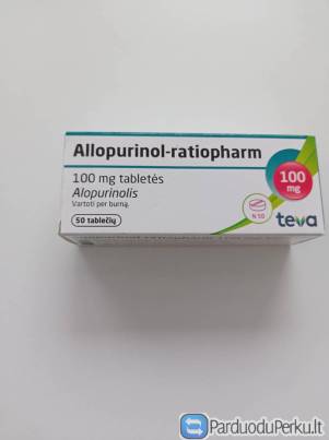 Vaistas Allopurinol-ratiopharm 100 mg