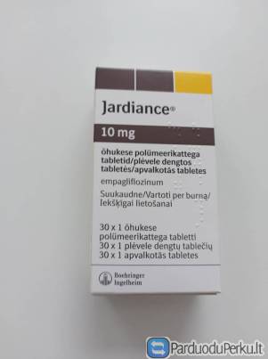 Vaistas Jardiance 10 mg  liko keletą dėžučių po -22 €