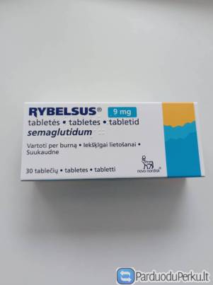 Vaistas Rybelsus 9 mg 30 tab  1-  paskutinė dėžutė-110 €