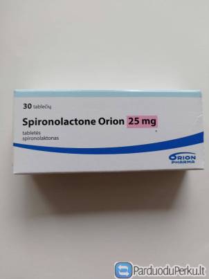 Vaistas Spironolactone Orion 25 mg