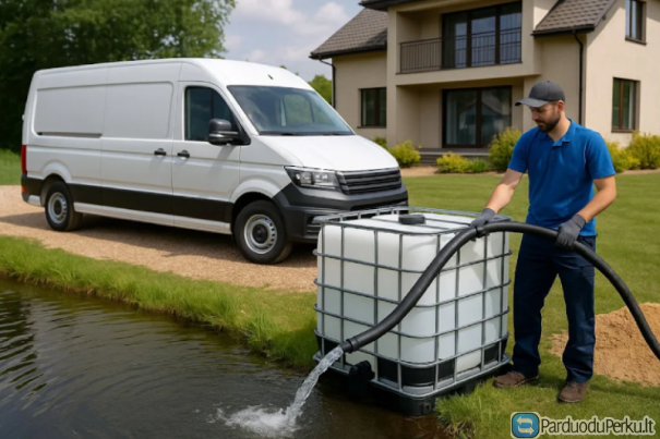 Vandens tiekimas prūdams, ežerėliams ir tvenkiniams Vilniuje – UAB Biovaliuta