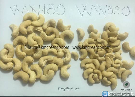 Vietnamese Cashew Nut Kernels WW180, WW210