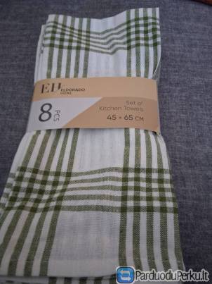 Virtuvinių rankšluosčių komplektas 8 vnt