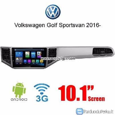 Volkswagen VW Golf Sportsvan 2016 car radio android wifi gps