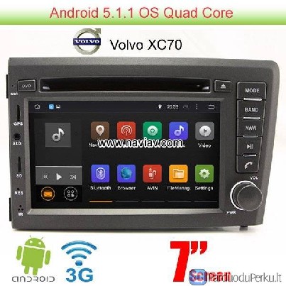 Volvo XC70 Android 5.1 Car Radio WIFI 3G DVD GPS