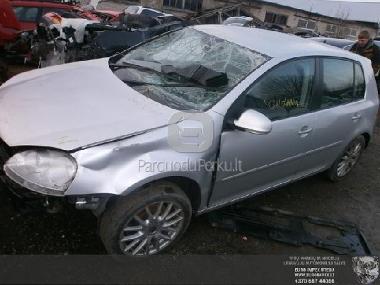 VW GOLF 2007 2.0 DYZELIS AUTOMATAS HACBEKAS 4_5D EN PILKA EU