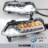 VW Polo DRL LED dieniniai žibintai įjungti šviesos