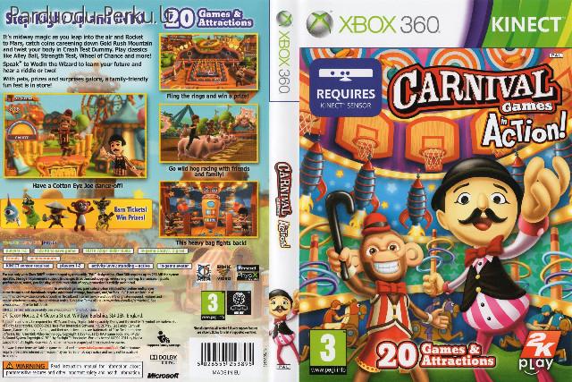 Xbox live ir "Carnival games in Action" kodai